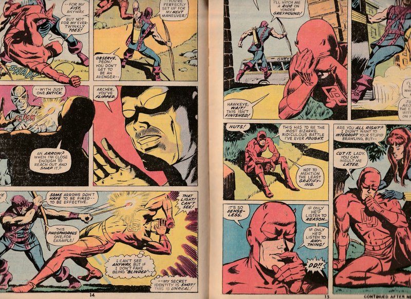 Daredevil(vol. 1) # 99 Hawkeye and the Avengers !