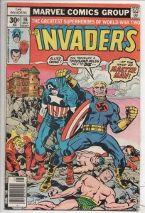 INVADERS #16, VG/FN, Captain America, Sub-Mariner, Torch, 1975 1977