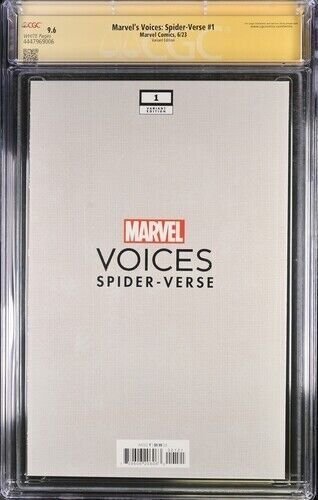 Marvel's Voice : Spider verse (2023) # 1 (CGC 9.6 SS) Signed John Giang *Variant