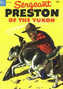 Sgt. Preston of the Yukon #9 VG ; Dell | low grade comic November 1953 Sergeant