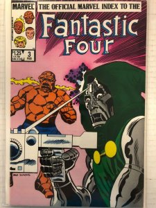 Official Marvel Index to the Fantastic Four #3 Comic Book Marvel 1985