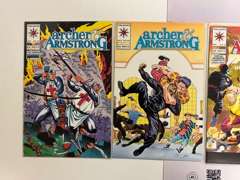 4 Archer & Armstrong Valiant Comic Books # 13 14 24 25 81 JS33