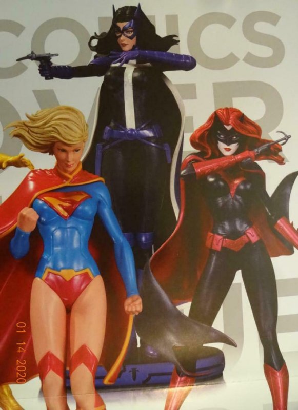DC COMICS COVER GIRLS STATUES Promo Poster, 11 x 17, 2013, DC Unused more in our