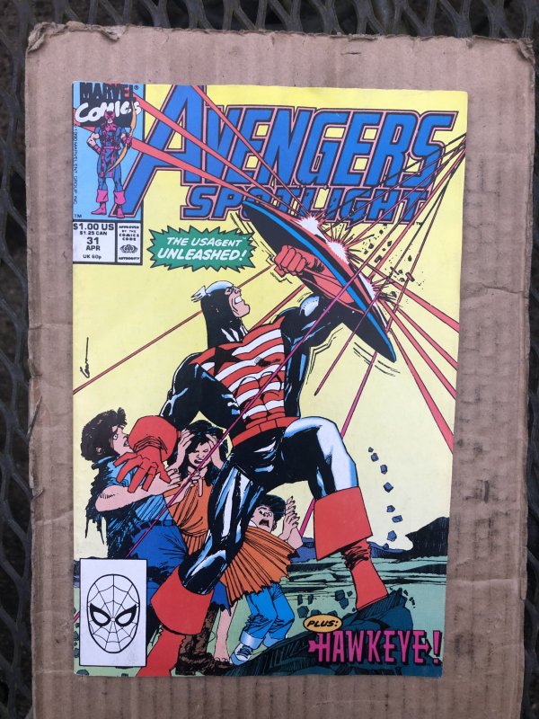Avengers Spotlight #31 Direct Edition (1990)