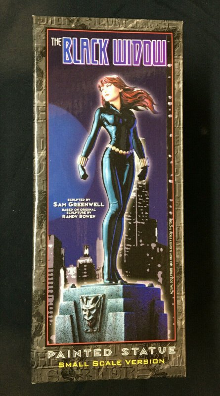 MARVEL PAINTED STATUE SMALL SCALE VERS. BLACK WIDOW MIB 0774/4000