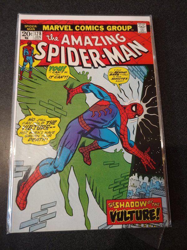 ​THE AMAZING SPIDER-MAN #128 (1974) MARVEL COMICS HIGH GRADE VF/NM