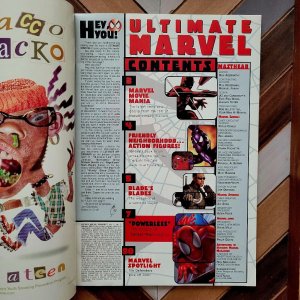 Ultimate Marvel Magazine #1 FN (Marvel 2001) 70 Pages! SPIDER-MAN, BLADE & More!