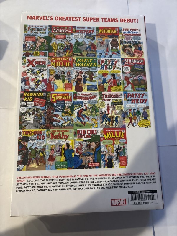 July 1963 Omnibus HC Jack Kirby DM Variant X-Men Cover (Marvel)(Sealed)