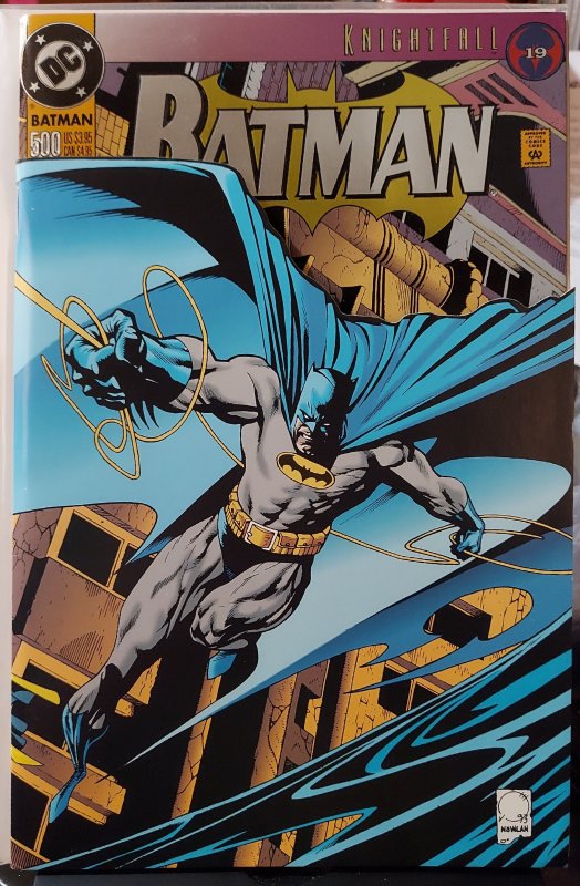 Batman #500 NM- *KEY* 1st App of new Azrael-Batman costume Die-cut Foil CVR  | Comic Books - Modern Age, DC Comics, Batman, Superhero / HipComic