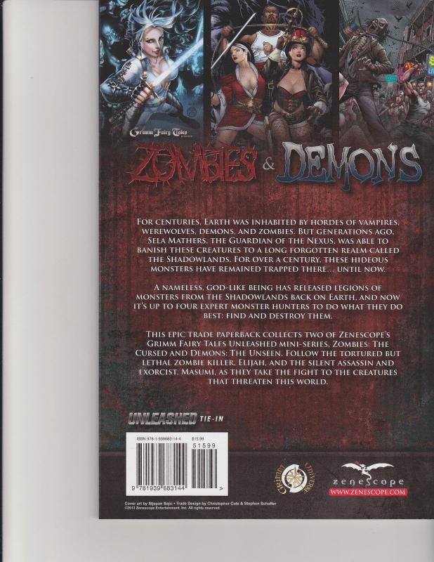 Zombies and Demons Trade Paperback TPB Unleashed GFT Zenescope