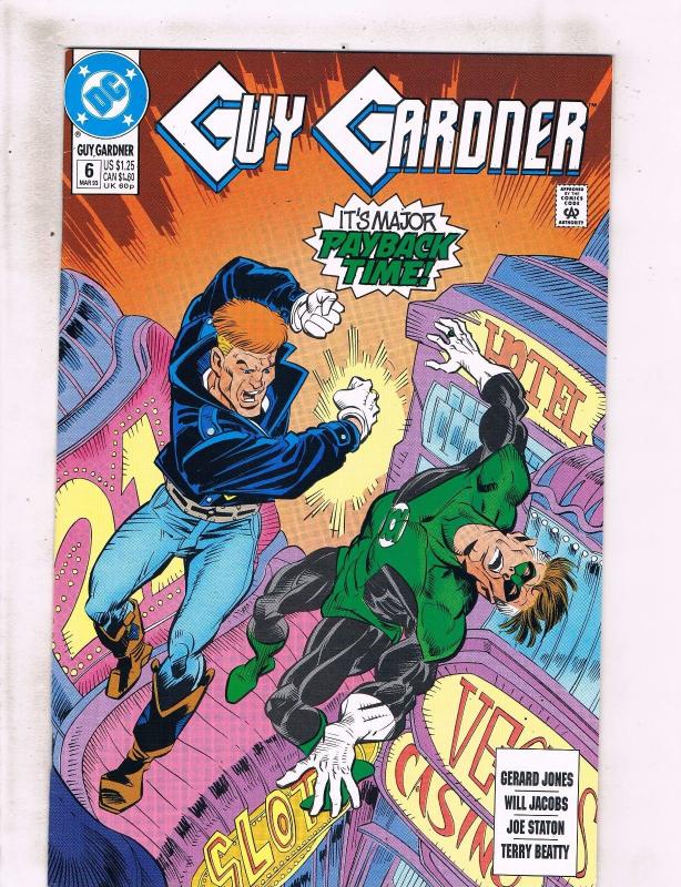 Lot of 6 Guy Gardner Warriors DC Comic Books #1 2 3 6 8 10 LH18