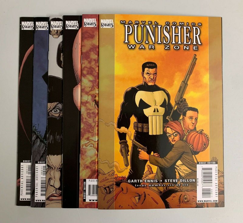 Punisher War Zone #1-6 Set (Marvel 2008) 1 2 3 4 5 6 Garth Ennis (8.5+) 