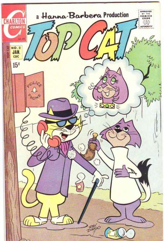 Top Cat #2 (Jan-71) NM- High-Grade Top Cat and Crew