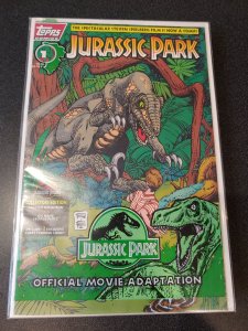 ​1993 TOPPS JURASSIC PARK # 1 MOVIE COMIC BAGGED ISSUE. STILL SEALED!!!!