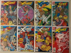 X-Force comics lot #1-50 + 4 annuals 48 diff avg 8.0 (1991-96)