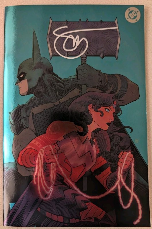 Absolute Wonder Woman #15 2nd Print Sherman Virgin Foil Signed Scott Snyder COA!
