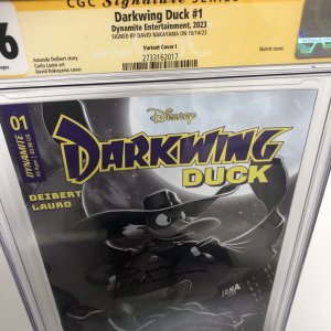 Darkwing Duck (2023) # 1 (CGC 9.6 SS) Signed Nakayama Variant Cover I* C= 3