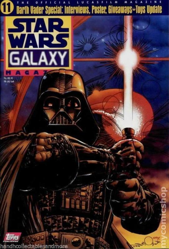 STAR WARS GALAXY MAGAZINE # 11   MAY 1997 TOPPS DARTH VADER ISSUE+POSTER