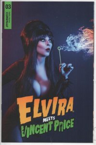 ELVIRA MEETS VINCENT PRICE #3 D Mistress of the Dark, NM, Photo cv Dynamite 2021