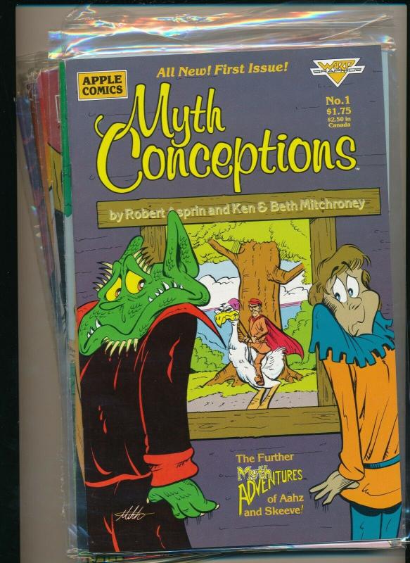 Apple Comics SET OF 8-MYTH CONCEPTIONS #1-#8  F/VF(PF853)