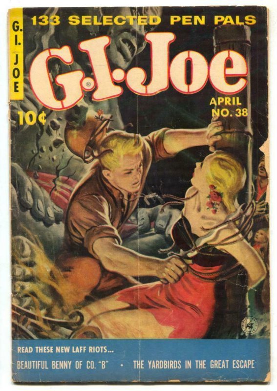 G.I. Joe #38 1955- Great good girl art cover G-