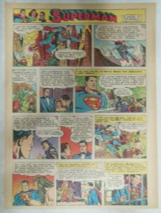 Superman Sunday Page #515 by Wayne Boring from 9/11/1949 Size ~11 x 15 inches