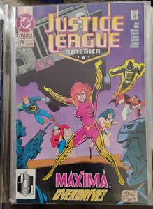 JUSTICE LEAGUE AMERICA  # 78  1993 DC COMICS   MAXIMA OVERDRIVE