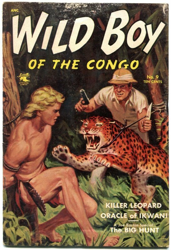 Wild Boy of the Congo #9 1953- Painted cover- St John Golden Age G/VG