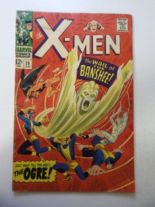 The X-Men #28 (1967) 1st App of Banshee! VG Condition moisture stains