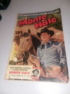 Monte Hale #51 fawcett comics 1950 Photo cover golden age western hero vintage