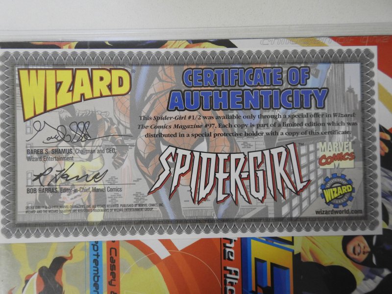 Spider-Girl #½ (1999) Wizard Exclusive W/ COA