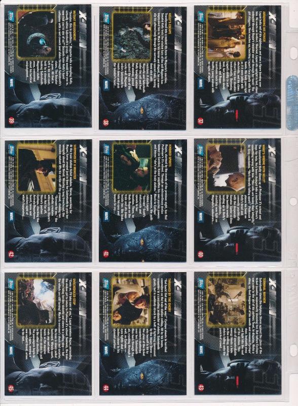 2000 Topps X-Men movie Cards Set of 72, Wolverine, Storm,Toad, Professor X etc