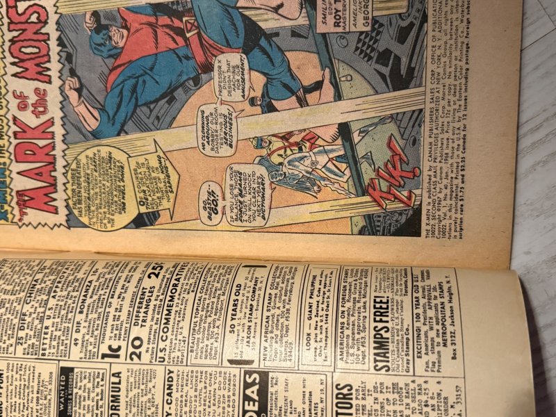 The X-Men #40 (Marvel Comics January 1968) Frankenstein 1st Appearance in Marvel