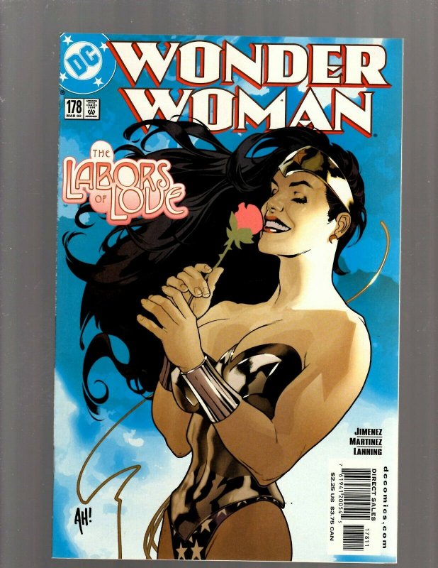 Lot Of 3 Wonder Woman DC Comic Books # 176 177 178 Adam Hughes NM Batman GK21