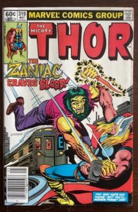 Thor #319; Mark Jewelers Variant (1982)