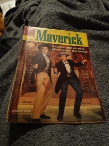 Maverick #8 1960 Dell Western Adventure James Garner. Silver age movie hero