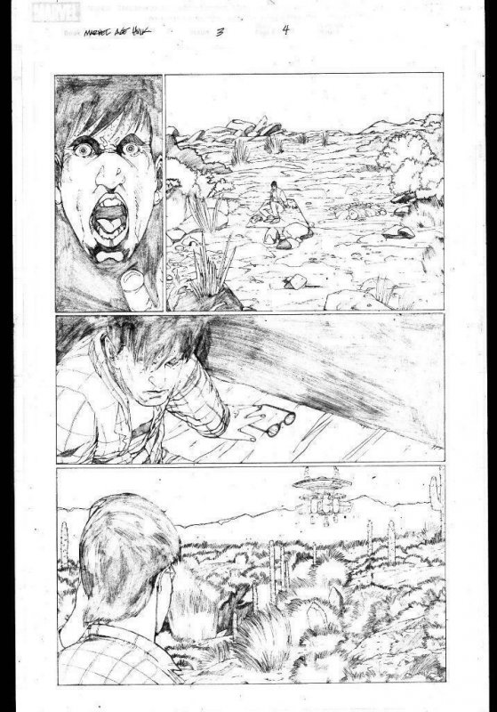 Marvel Age HULK #3 page 4 Original Penciled art by ALEX SANCHEZ 