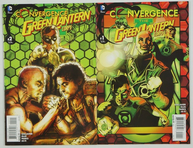 Convergence the Green Lantern Corps #1-2 VF/NM complete series - tony harris set