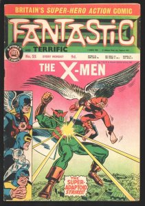 Fantastic #55 1968-X-Men-Avengers-Doctor Strange-Jack Kirby art-Beast back co...