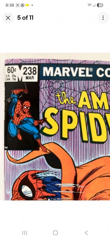 The Amazing Spider-Man #238 NM+ w/Tattooz