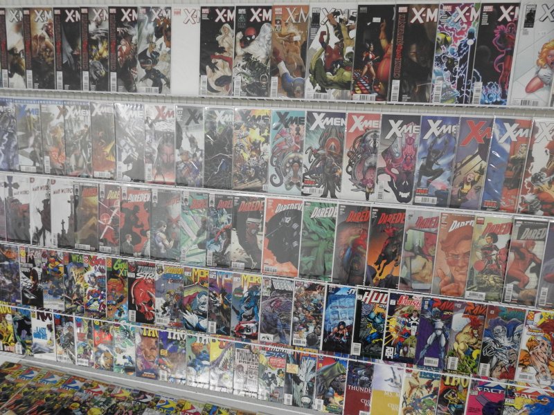 Huge Lot 160+ Comics W/Daredevil, X-Men, Thor+ Avg VF+ Condition!