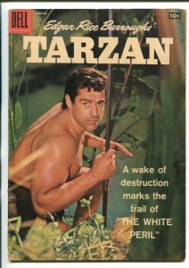 TARZAN #102-1958-DELL-GORDON SCOTT COVER- BURROUGHS- MARSH- MANNING-vg