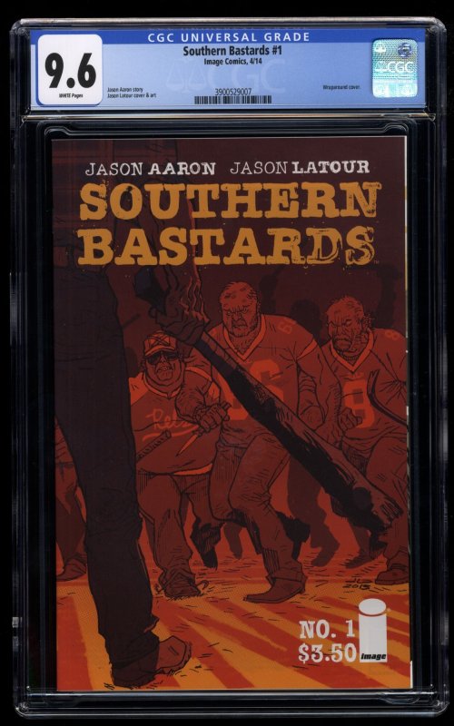 Southern Bastards #1 CGC NM+ 9.6 White Pages Wraparound Cover!
