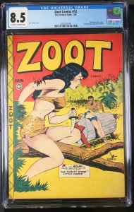 Zoot #12 (1948) CGC 8.5 - Golden Age Bondage Cove - Super Rare - High Grade