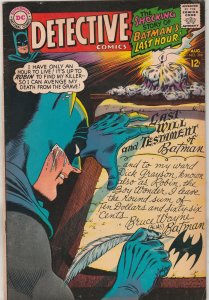 Detective Comics #366 (1967) Mid-Grade Batman’s Final Hours! Elongated Man! FN-