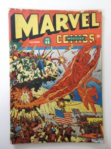 Marvel Mystery Comics #48 (1943) GD+ Condition see description