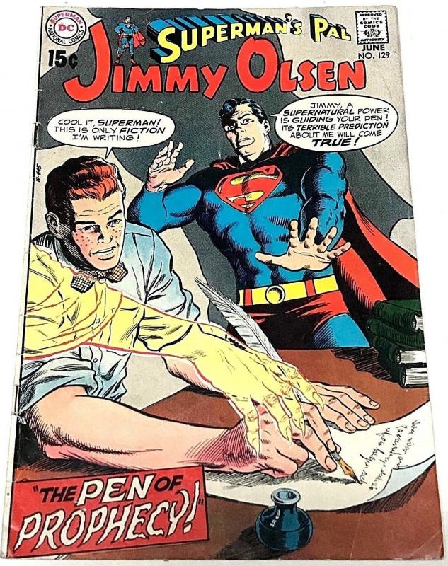 JIMMY OLSEN#129 VG1970 DC BRONZE AGE COMICS      