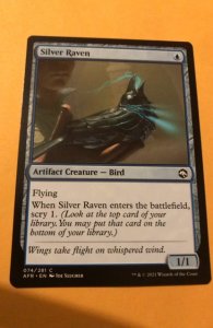 SILVER RAVEN ​: Magic the Gathering MtG card, ADVENTURES IN FORGOTTEN REALMS