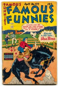Famous Funnies #177 1949- Dickie Dare cover-Buck Rogers- Steve Roper G