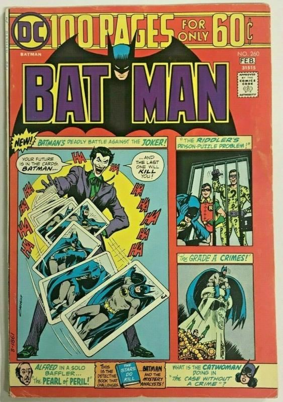 BATMAN#260 FN 1975  ONE HUNDRED PAGE GIANT DC BRONZE AGE COMICS